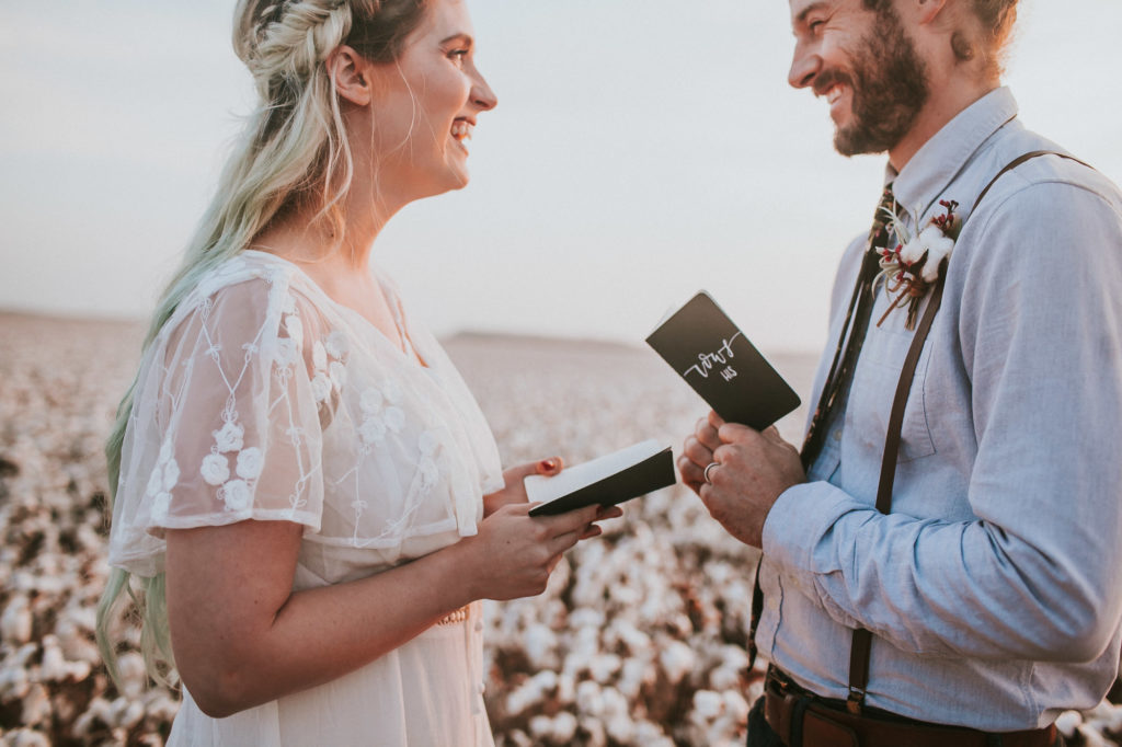 Cotton Field Elopement | Oklahoma Wedding Photographer | emilyn
