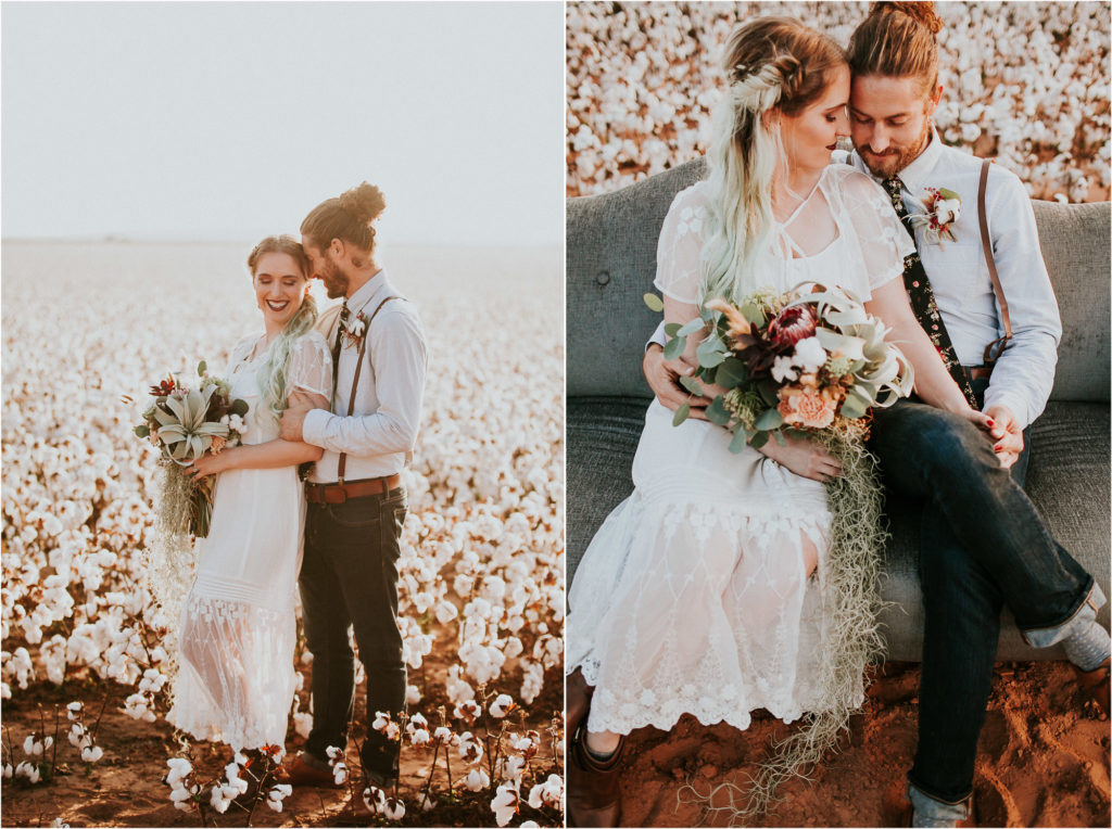 Cotton Field Elopement | Oklahoma Wedding Photographer | emilyn