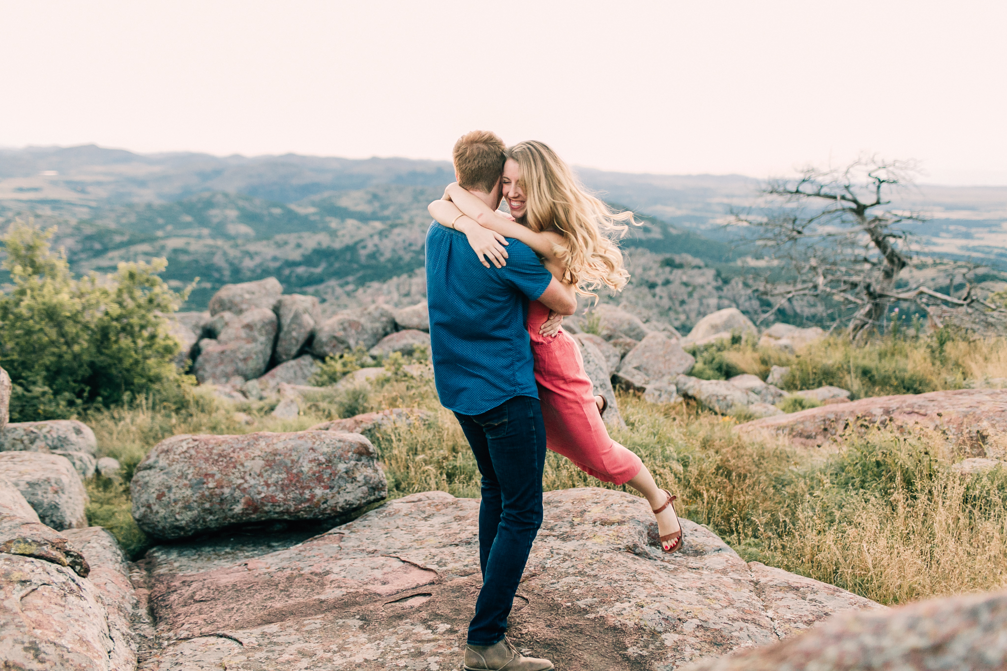Wichita Mountains Wildlife Refuge Engagement Pictures by Emily N